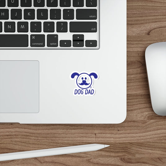 Cute Dog Dad Sticker Featuring Adorable Dog Logo
