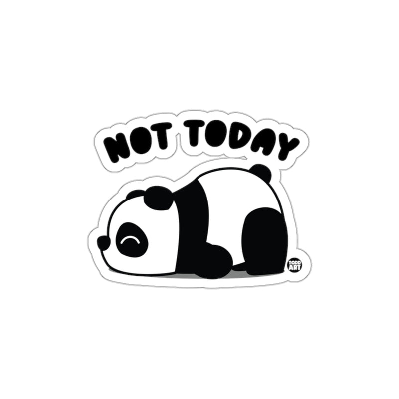 Load image into Gallery viewer, Not Today Sleeping Panda Design Sticker
