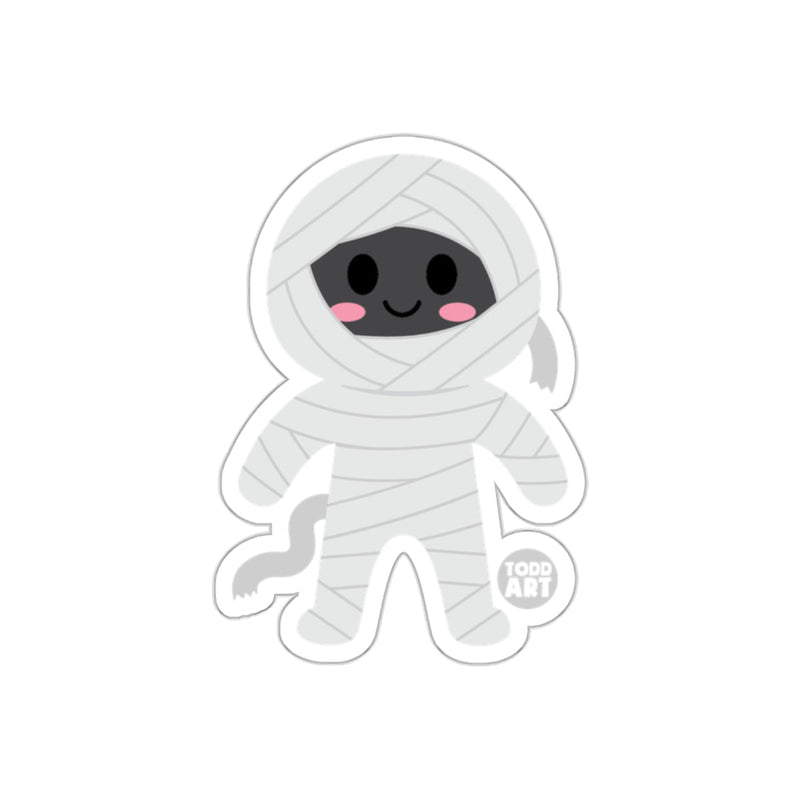 Load image into Gallery viewer, Cute Cartoon Mummy Character with Blushing Cheeks Sticker
