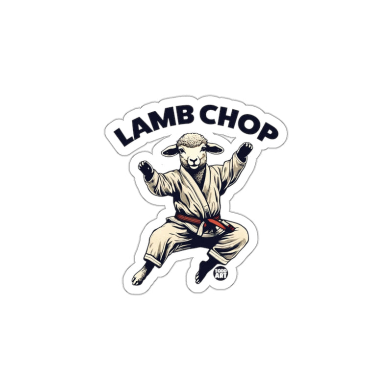 Load image into Gallery viewer, LAMB CHOP Karate Lamb Funny Martial Arts Sticker
