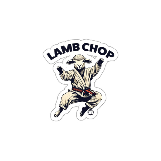 LAMB CHOP Karate Lamb Funny Martial Arts Sticker