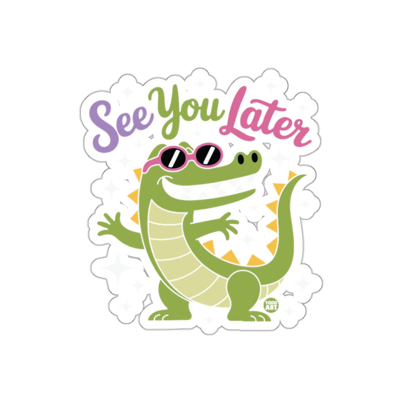 Load image into Gallery viewer, See You Later Alligator With Shades Cool Cartoon sticker
