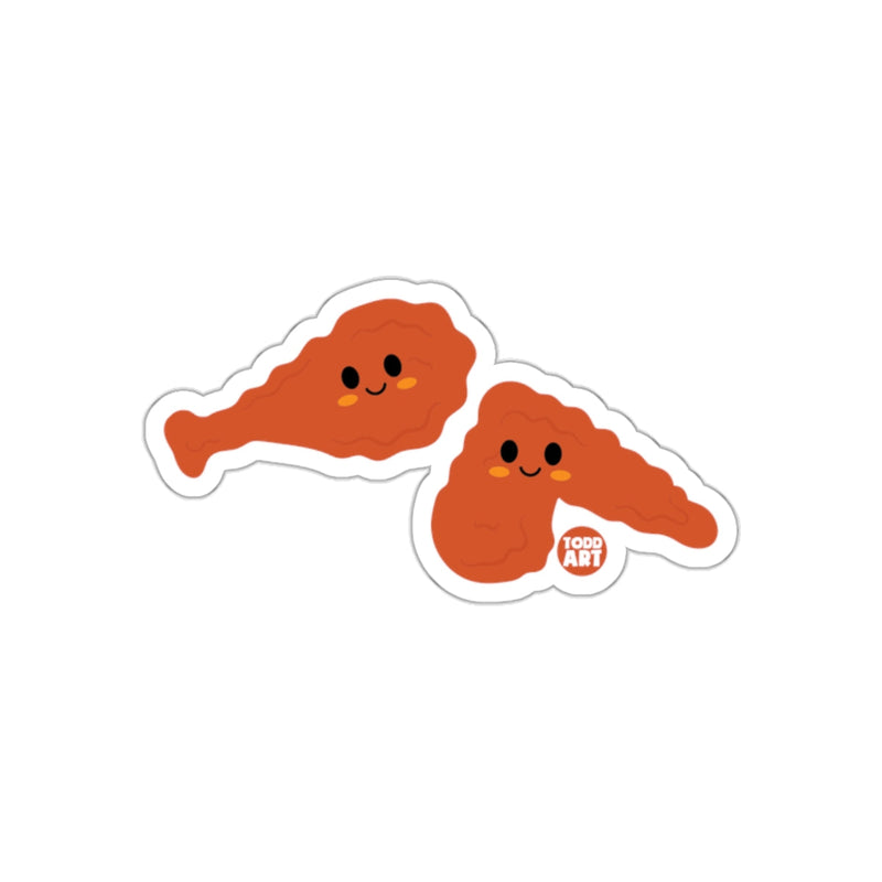 Load image into Gallery viewer, Cute Smiling Fried Chicken Drumsticks Sticker Product
