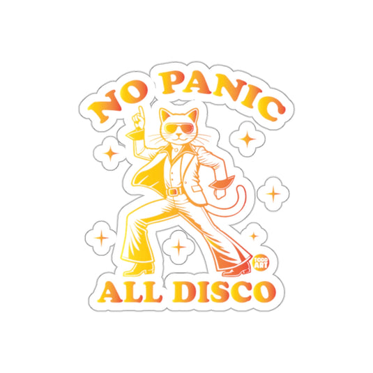 No Panic All Disco Dancing Cat With Sunglasses sticker