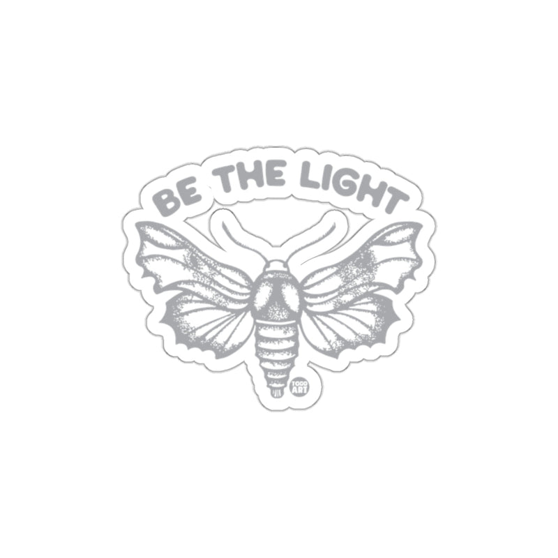 Load image into Gallery viewer, Be The Light Moth Graphic Decal Sticker Product
