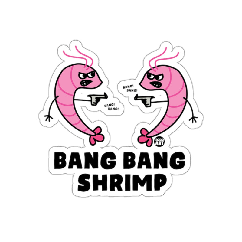 Load image into Gallery viewer, Bang Bang Shrimp Cartoon Style Sticker Decal
