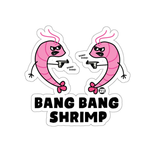 Bang Bang Shrimp Cartoon Style Sticker Decal