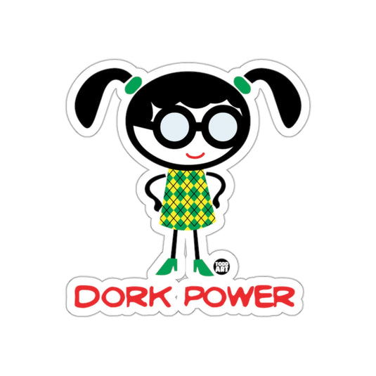 Dork Power Cartoon Character Sticker for Fun Decoration