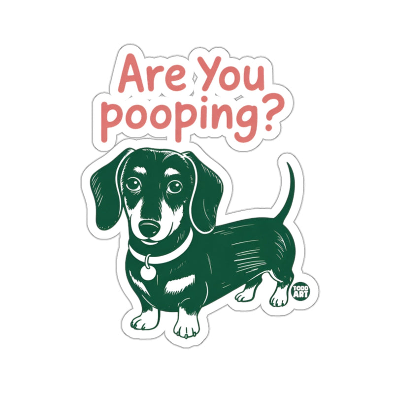 Load image into Gallery viewer, Dachshund Dog Are You Pooping Humorous Funny Animal 
