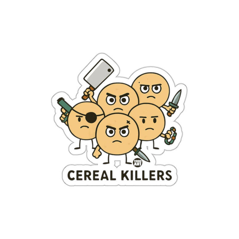 Load image into Gallery viewer, Cereal Killers Funny Cartoon Sticker
