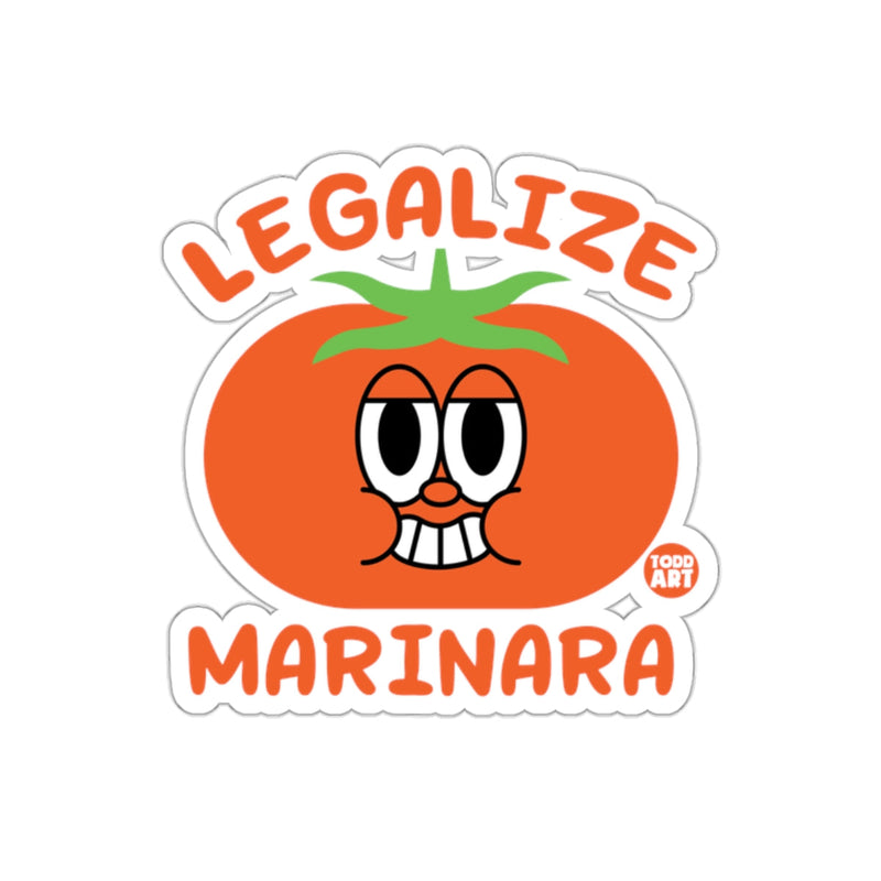 Load image into Gallery viewer, Legalize Marinara Funny Tomato Sticker
