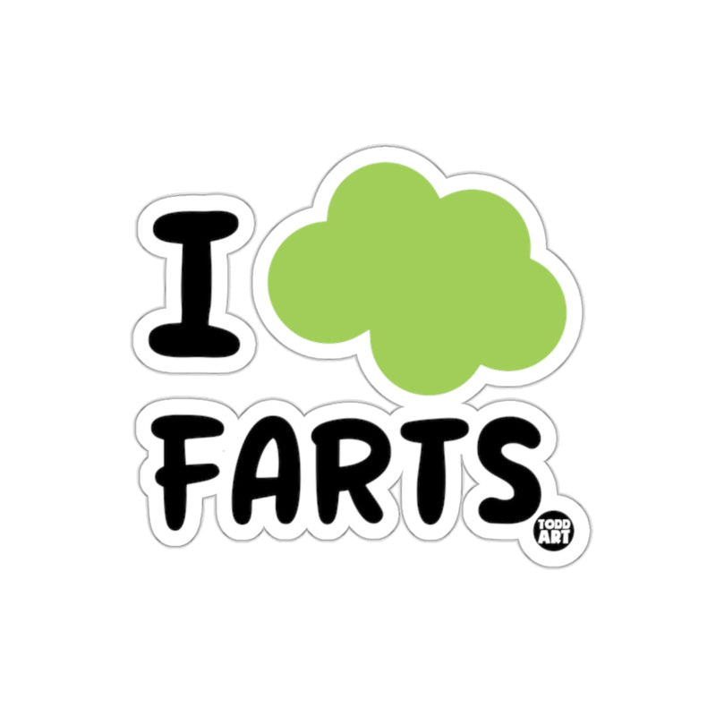 Load image into Gallery viewer, I Heart Farts Humorous Sticker Todd Art Design
