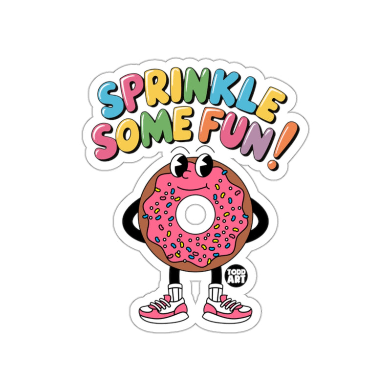 Load image into Gallery viewer, Sprinkle Some Fun Donut with Shoes Sticker
