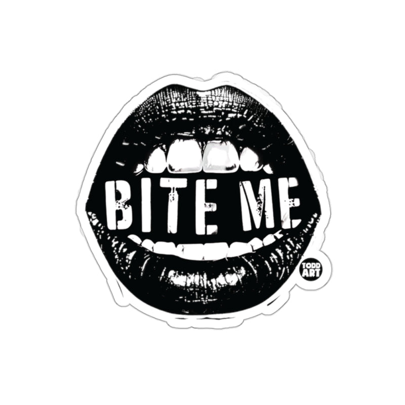 Load image into Gallery viewer, Bite Me Lip Design Art Sticker for a Unique Look
