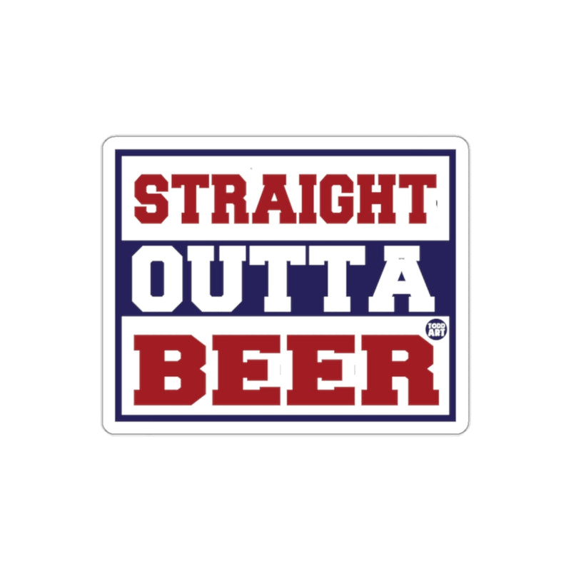 Load image into Gallery viewer, Straight Outta Beer Sticker Humorous Sticker
