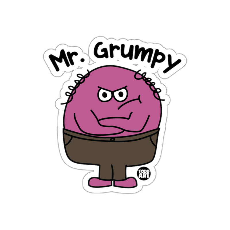Load image into Gallery viewer, Mr. Grumpy Todd Art Sticker for Laptops or Water Bottles

