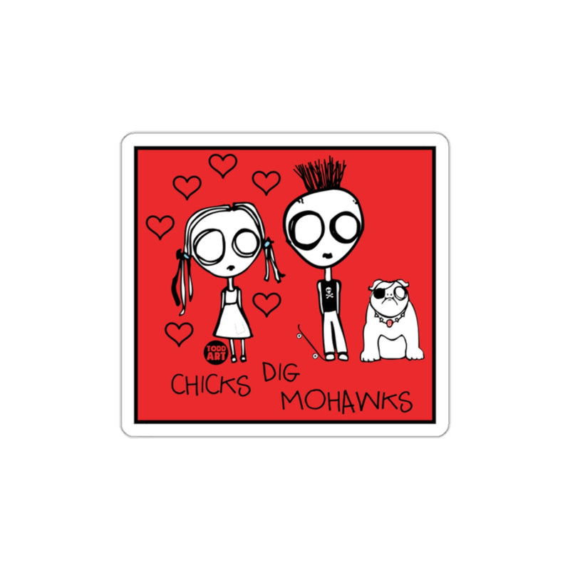 Load image into Gallery viewer, Chicks Dig Mohawks Graphic Design Artwork Decor
