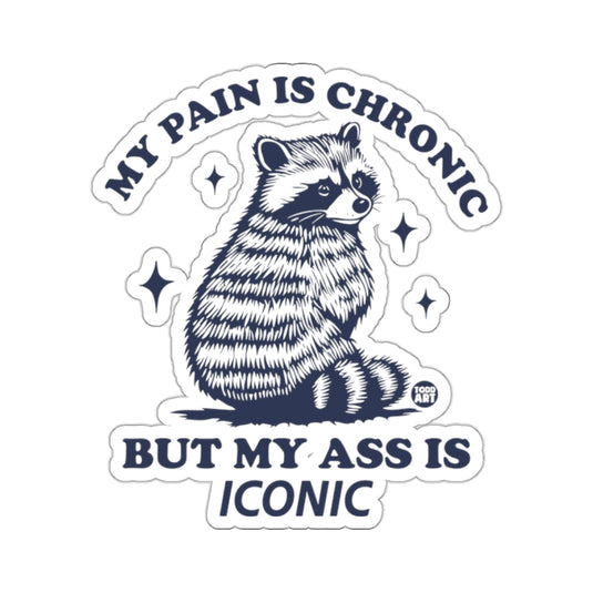 MY PAIN IS CHRONIC BUT MY ASS IS ICONIC Raccoon Humor 