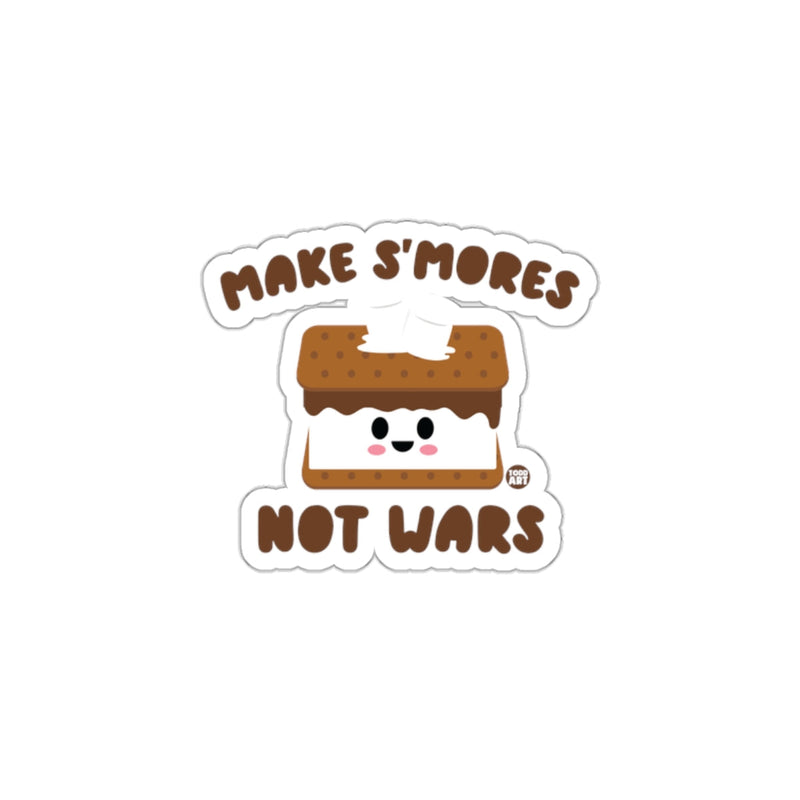 Load image into Gallery viewer, Make S'mores Not Wars Sticker Fun Cute Sticker
