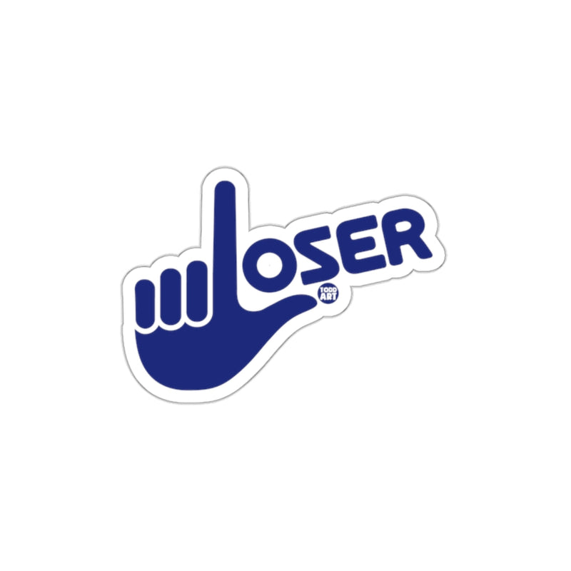 Load image into Gallery viewer, Blue Loser Hand Sign Sticker for Unique Style
