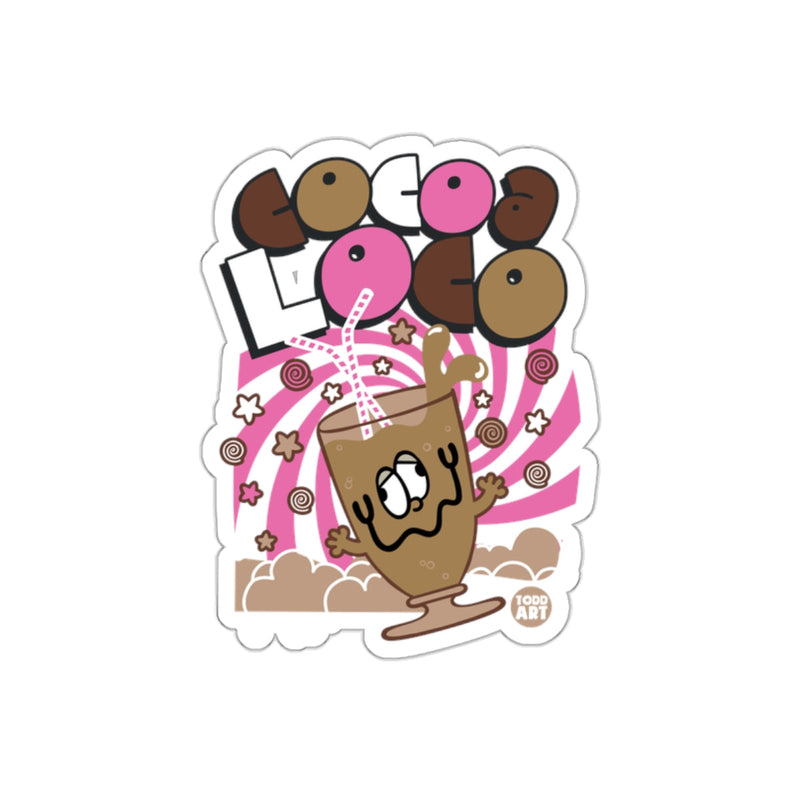Load image into Gallery viewer, Cocoa Loco Fun Cartoon Themed Sticker for All Ages
