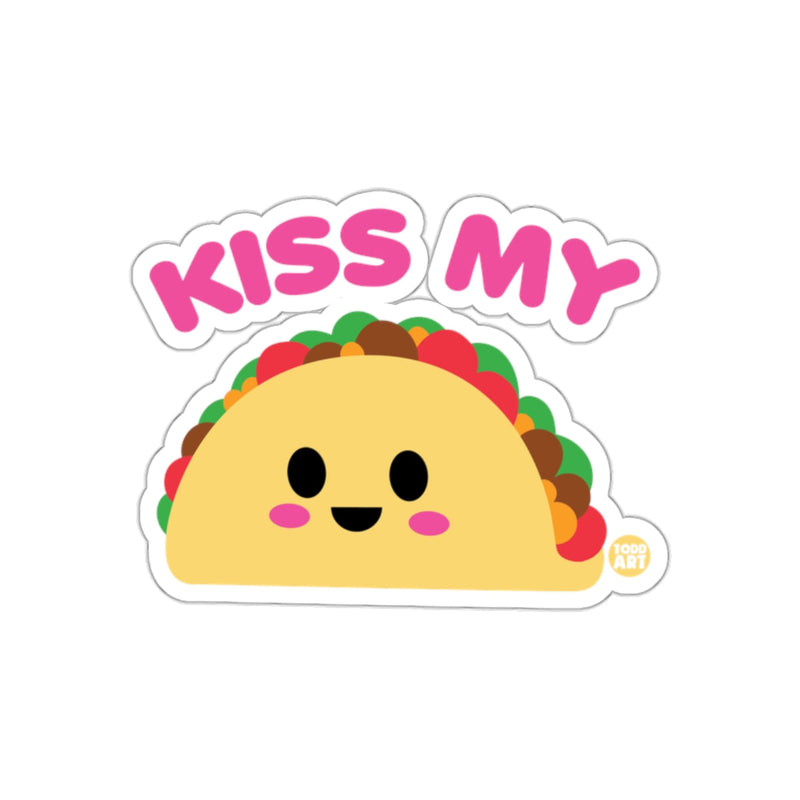 Load image into Gallery viewer, Kiss My Happy Taco Sticker with Fun Design
