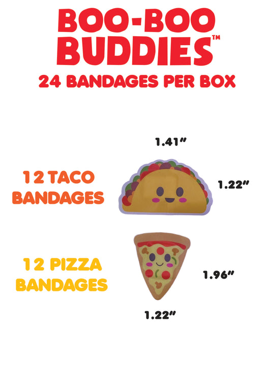 Boo-Boo Buddies Pizza and Taco Bandages