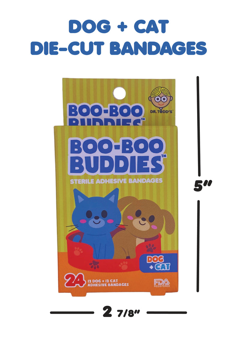 Load image into Gallery viewer, Boo Boo Buddies Bandages - Dog and Cat - box dimensions
