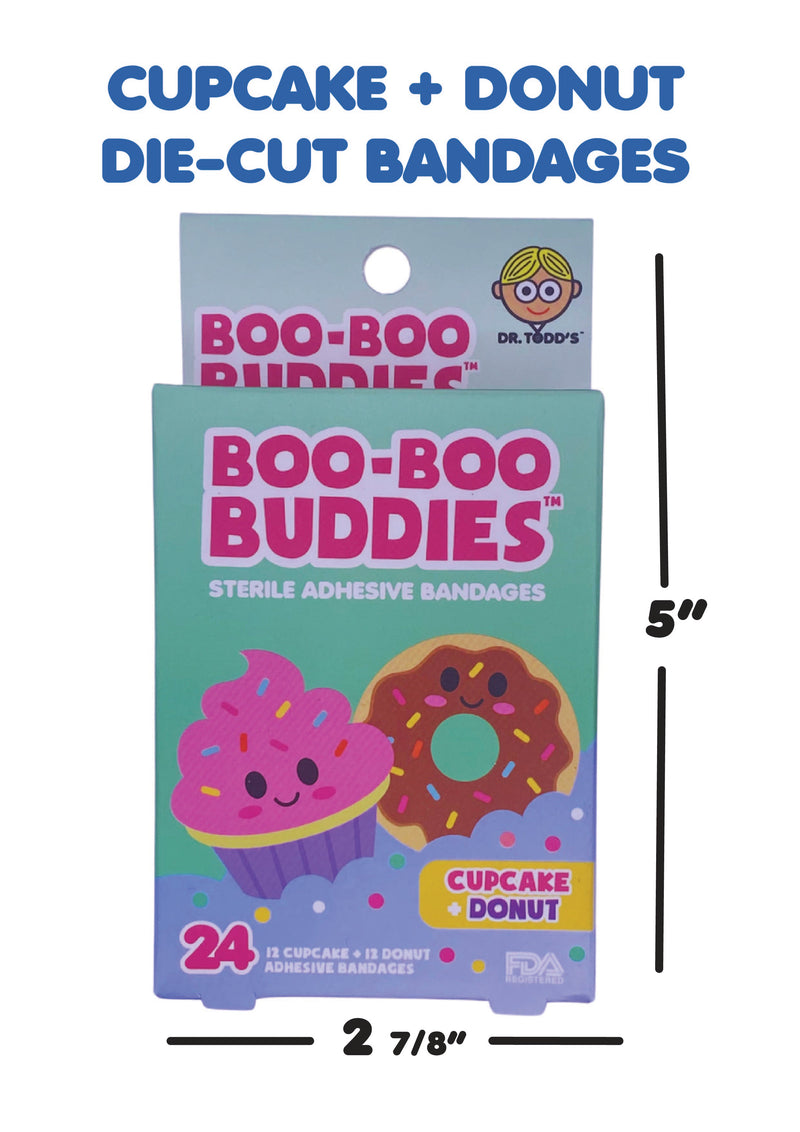 Load image into Gallery viewer, Boo-Boo Buddies Cupcake and Donut Bndages
