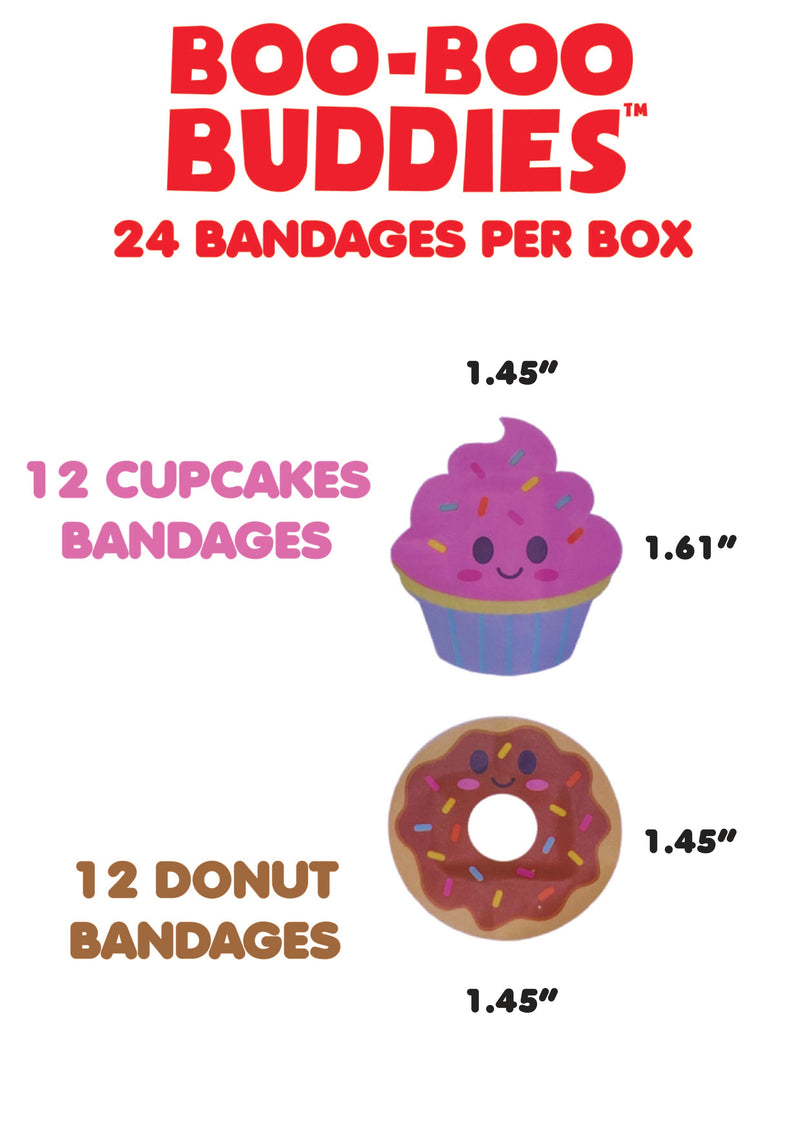 Load image into Gallery viewer, Boo-Boo Buddies Cupcake and Donut Bndages
