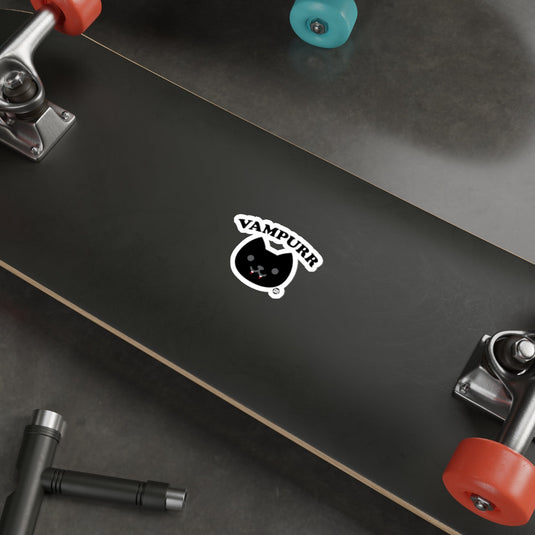 Vampurr Cat Design Black Skateboard Deck Product