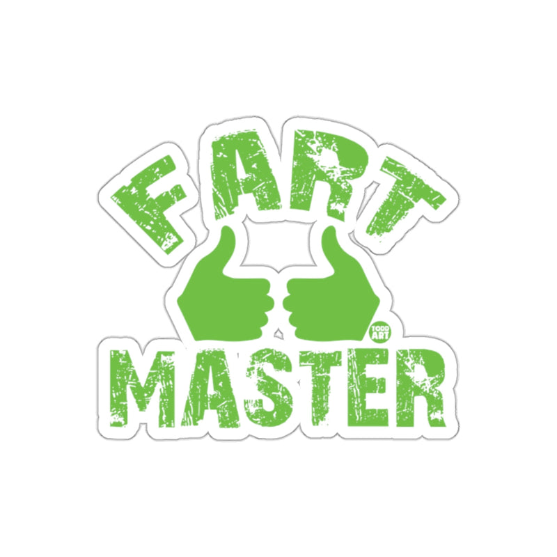 Load image into Gallery viewer, Fart Master Thumbs Up Humorous Sticker
