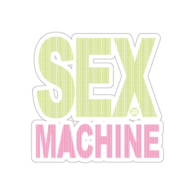 Load image into Gallery viewer, Bold Retro Style Sex Machine Sticker for Your Gear
