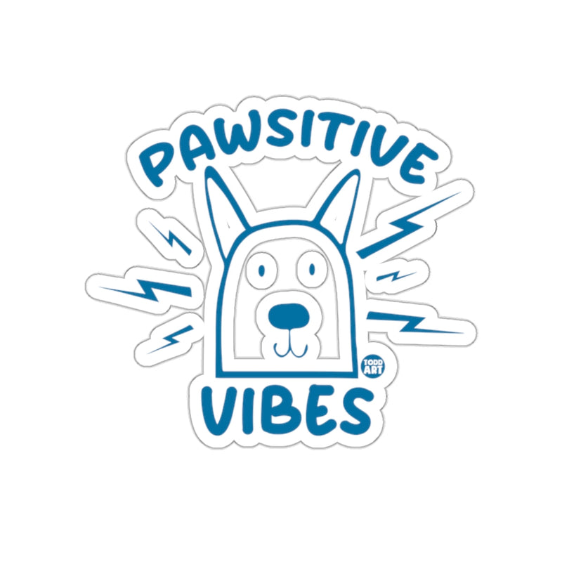 Load image into Gallery viewer, Pawsitive Vibes Dog With Lightning Bolts Sticker
