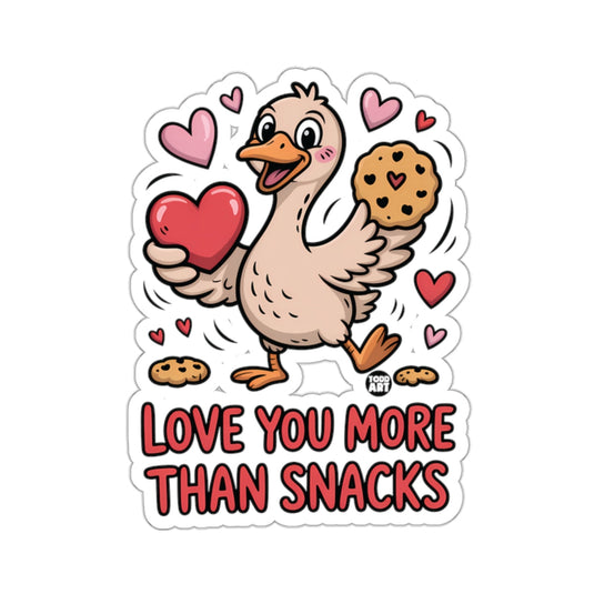 Cute Duck Hearts Cookies LOVE YOU MORE THAN SNACKS 