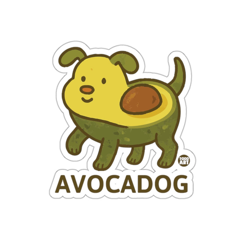 Load image into Gallery viewer, Cute Avocado Dog Sticker by Todd Art Avocadog Decal

