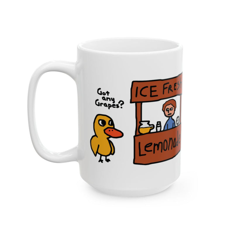 Load image into Gallery viewer, Funny Duck and Lemonade Stand Cartoon Design Mug
