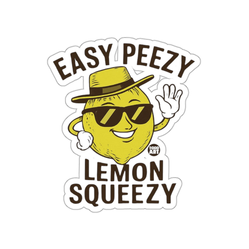 Load image into Gallery viewer, Easy Peezy Lemon Squeezy Sticker Fun Decal
