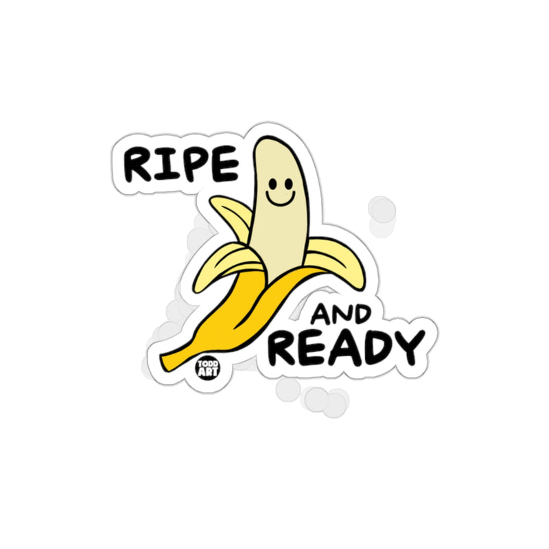 Load image into Gallery viewer, RIPE AND READY Banana Cartoon Sticker product
