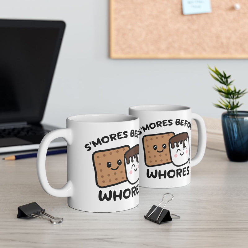 Load image into Gallery viewer, S'mores Before Whores Humorous Coffee Mug Gift
