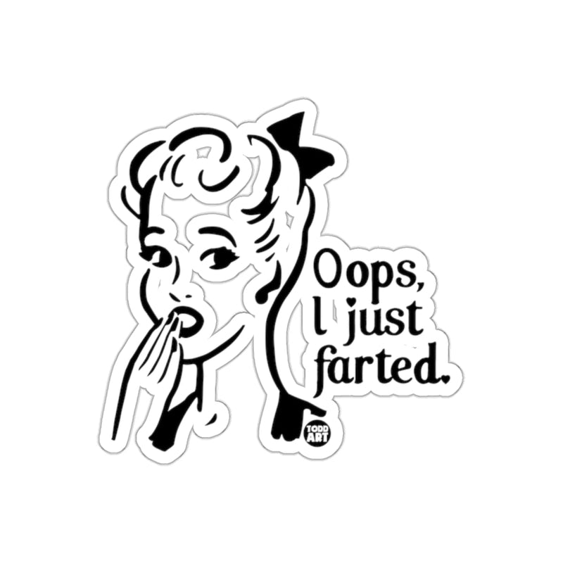 Load image into Gallery viewer, Oops I Just Farted Fun Sticker for Laptops or Notebooks
