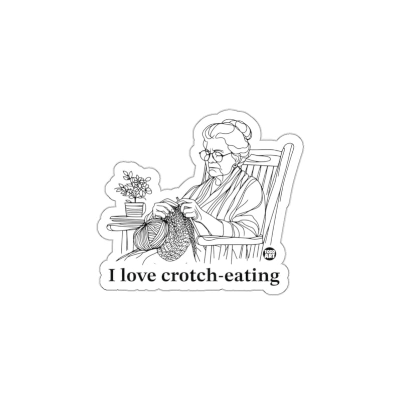 Load image into Gallery viewer, I Love Crotch-Eating Knitting Grandma Sticker
