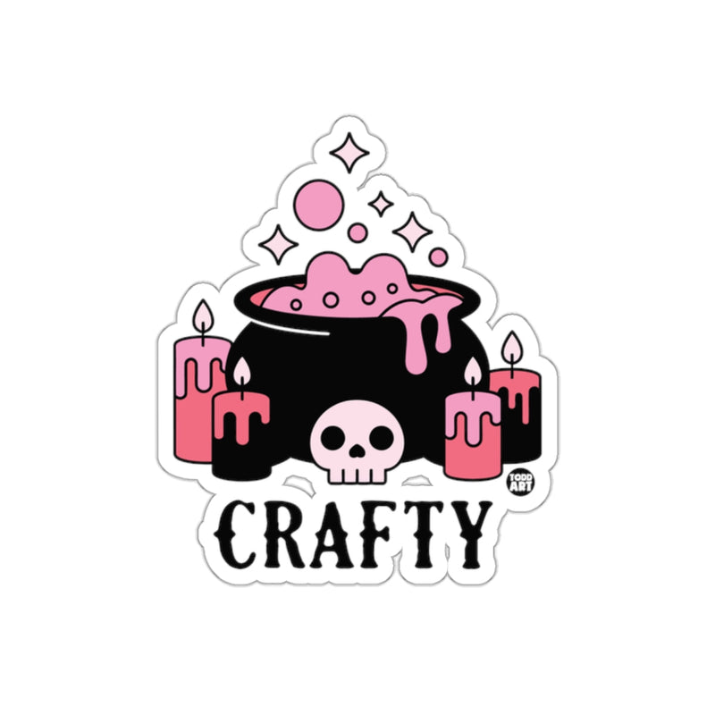 Load image into Gallery viewer, Crafty Skull and Cauldron with Candles Sticker
