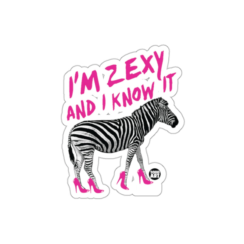 Load image into Gallery viewer, I'm Zexy and I Know It Fun Animal Sticker Product
