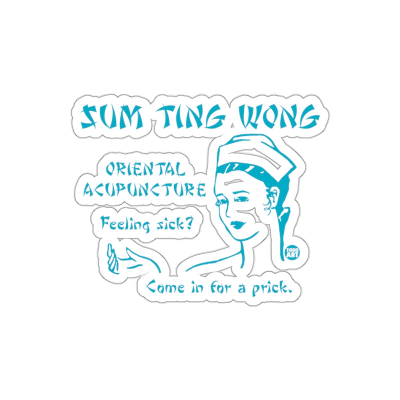 Load image into Gallery viewer, Sum Ting Wong Oriental Acupuncture Funny Art sticker
