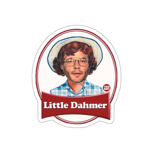 Little Dahmer Todd Art Red Ribbon Funny Design sticker