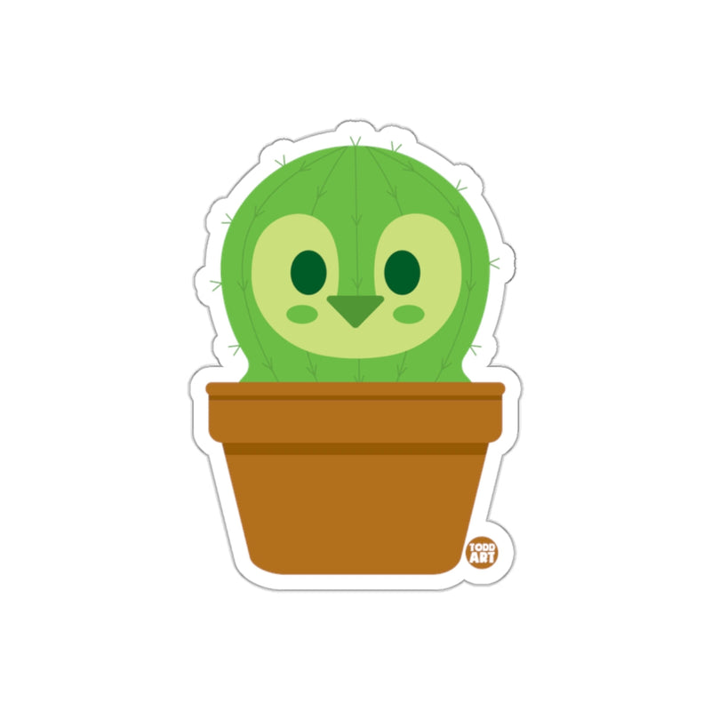 Load image into Gallery viewer, Green Cactus with Cute Face Potted Plant Sticker
