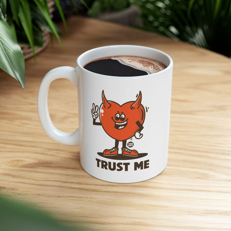 Load image into Gallery viewer, Trust Me Smiling Character Unique Mug
