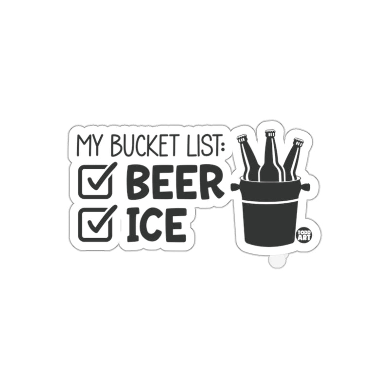 Load image into Gallery viewer, My Bucket List Beer Ice Sticker for Fun Decor
