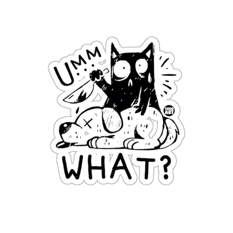 Load image into Gallery viewer, Ummm What Cat and Dog Sticker Design for Your Collection
